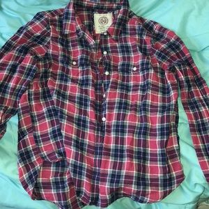 Plaid multicolored shirt made by SO